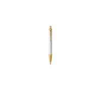 PARKER IM PREMIUM Stylo bille, Perle, recharge bleue pointe moyenne, Coffret cadeau