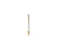 PARKER IM PREMIUM Stylo plume, Perle, Plume moyenne, encre bleue, Coffret cadeau Blanc