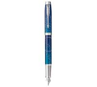 Parker IM Premium Submerge, Stylo plume, Dégradé de bleu, plume fine, encre bleue, Coffret cadeau