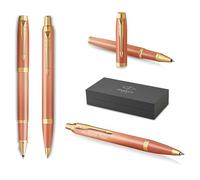 PARKER IM Rituals Orange CT Stylo à bille et stylo roller avec gravure | Stylo de qualité supérieure | Coffret cadeau | Cadeau personnalisé | Anniversaire (Orange CT)