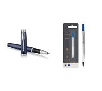 Parker IM Rollerball Pen Matte Blue Fine Point Black Ink Gift Box 1 count