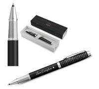 Parker Pens Stylo roller IM Premium – Collection Legacy of Flight, finition chrome, boîte cadeau