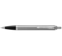 Parker IM Stylo à bille | Acier inoxydable avec attributs chromés | pointe moyenne avec encre bleue | Boîte cadeau | Boîte cadeau