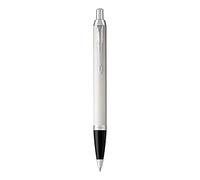 Parker IM stylo bille | laque blanche | pointe moyenne| encre bleu | coffret cadeau