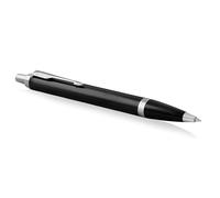 Parker IM stylo bille | laque noire avec attributs chromés| pointe moyenne| encre bleu | coffret cadeau