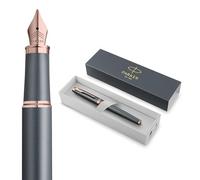 Parker Pens Stylo plume IM Touche Finale finition turquoise pointe fine encre bleue coffret cadeau