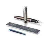 Parker IM Stylo Plume | Dark Espresso | Stylo Plume Pointe Moyenne | Boîte cadeau