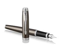 Parker Pens – Stylo plume IM – Pointe moyenne – Expresso foncé – Coffret cadeau