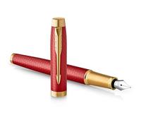 Parker stylo roller IM - métal brossé avec pointe fine et recharge d’encre no...