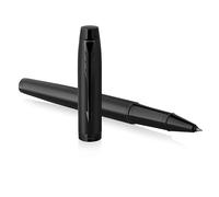 Parker IM stylo roller | Noir mat avec attributs noirs | Pointe fine avec recharge d’encre noire | Coffret cadeau