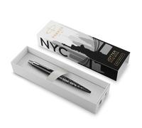 PARKER Jotter Ballpoint Pen, Special Edition, NYC Black CT, Medium Point with Bl