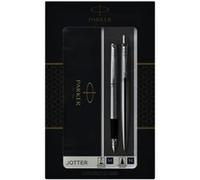 PARKER Jotter coffret cadeau Duo : Stylo bille + Stylo plume, acier Acier G