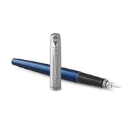 Parker Jotter Fountain Pen Royal Blue Medium Nib with Blue Ink Gift Box ro