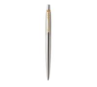 Parker Jotter Fountain Stylo à bille en acier inoxydable Bordure dorée Pointe mo