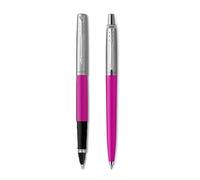 Parker Jotter Lot de 2 stylos roller et stylo à bille Magenta Encre noire