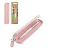 Parker Jotter Originals Coffret cadeau - Stylo à bille blanc avec étui gaufré rose