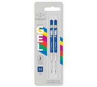 Parker Jotter Originals recharges pour stylo à encre gel | Recharges d'encre gel bleu | pointe moyenne (0,7 mm) | lot de 2