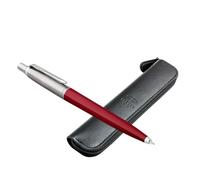 Parker Jotter Originals Stylo à bille rouge + étui noir - Écriture lisse, encre QuinkFlow, coffret cadeau, design rétro