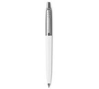 PARKER Jotter Originals Stylo bille, blanc, recharge bleue pointe moyenne, sous blister Blanc