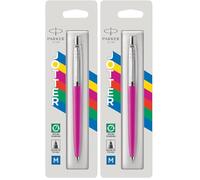 Parker Jotter Originals stylo bille | finition magenta classique | pointe moyenne | encre bleu (Lot de 2)