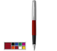 Parker Jotter Originals stylo plume | finition rouge classique | pointe moyenne | Fourniture scolaire | encre bleue