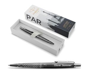 PARKER Jotter Paris Édition spéciale avec gravure | Stylo de qualité supérieure | Coffret cadeau | Mine bleue | Cadeau personnalisé | Nom, anniversaire (Paris)