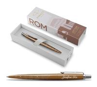 PARKER Jotter Rome Édition spéciale avec gravure | Stylo de qualité supérieure | Boîte cadeau | Mine bleue | Cadeau personnalisé | Nom, anniversaire (Rome)