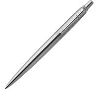 Parker Jotter stylo bille |acier inoxydable avec attributs chromés | pointe moyenne | Fourniture scolaire | encre bleue | coffret cadeau
