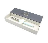 Parker Jotter Stylo à bille en acier inoxydable | Finition pastel bleu artique | Encre bleue | Boîte cadeau