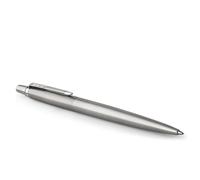 Parker Jotter - Stylo bille rétractable pointe moyenne corps acier chromé - encre bleue