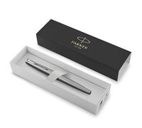 Parker – Stylo plume Jotter – Acier inoxydable, attributs chromés, pointe moyenne, coffret cadeau