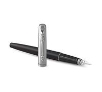 Parker Jotter stylo plume | Noir Bond Street | pointe moyenne | encre bleue | coffret cadeau