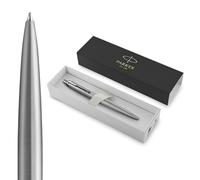 Parker Stylo bille Jotter XL acier inoxydable monochrome pointe moyenne encre bleue coffret cadeau