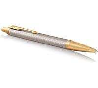 PARKER Kugelschreiber IM Premium Warm Silver M Blau Geschenkbox