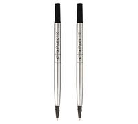 Parker Recharges d'encre pour stylo roller Quink - Pointe fine 0,5 mm - Encre noire - Lot de 2