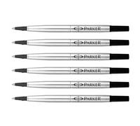 Parker Lot De 6 Recharges Rollerball Z41 Pointe Moyenne 0,7 Mm Noire
