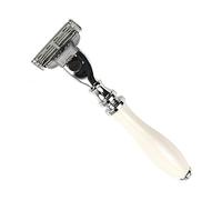 Parker Mach 3 Compatible Razor White Resin handle mod. 111W-M3