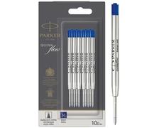 PARKER Mine à bille grande capacité QUINKflow blister de 10 pièces bleu