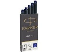 PARKER Quink 5 cartouches longues pour Stylo plume, encre bleue Bleu G