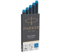 Parker Quink Lavable Bleu Encre Cartouches Stylo Plume Recharges X 5 X2
