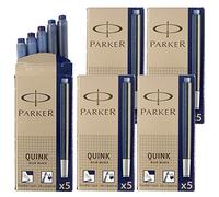 PARKER Grosse cartouche d'encre Quink, noir-bleu