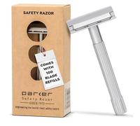 Parker Rasoir de sécurité SoloEdge à bord unique avec 100 lames de rasoir Parker Platinum à bord unique incluses