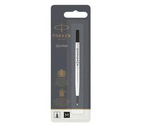 Parker recharge pour rollerball – pointe moyenne – encre noire – blister x1