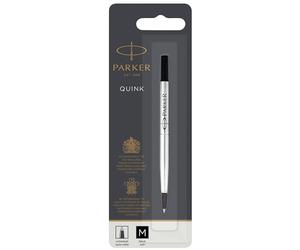 Parker recharge pour rollerball , pointe moyenne , encre noire