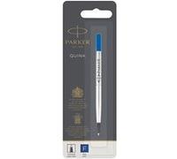 Parker Pens Recharge pour roller Quink Pointe fine Encre bleue Blister x1
