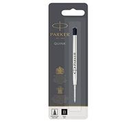 Parker recharges pour stylo bille | pointe large | encre noire QUINKflow | lot de 1