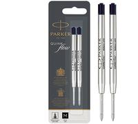 Parker recharges pour stylo bille | pointe moyenne | encre noire QUINKflow | lot de 2