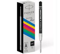 Parker Recharge Pour Stylo A Bille Quinkflow Eco Pointe Moyenne Noir