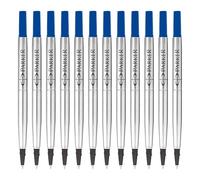 Parker Recharges pour stylo roller QUINK, pointe fine, encre bleue, lot de 12