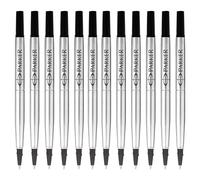 Parker Rollerball Pen Ink Refill Fine Black QUINK Ink 1 Countaa fine nib F